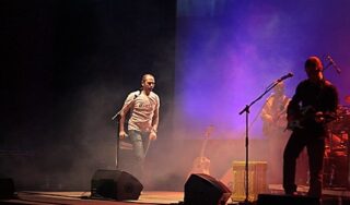 Luca Pasquale Medici, in arte Checco Zalone, sul palco